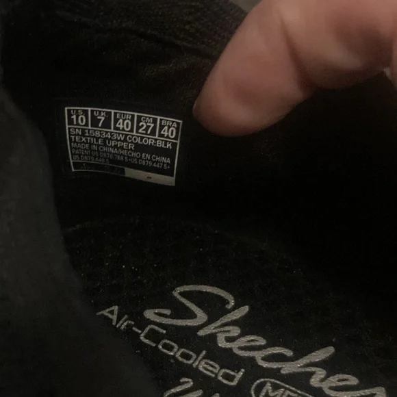 Skechers Black Flats Comfortable Loafers - Picture 3 of 3